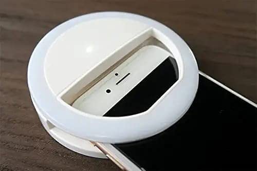 Portable LED Ring Selfie Light – For Smartphones & Tablets