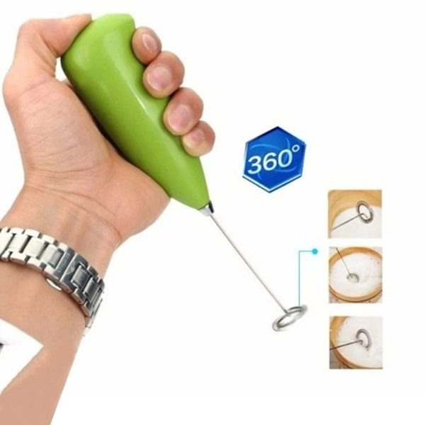 NW000418 Mini Electric Egg Beater & Coffee Milk Frother – Battery Operated (Random Color)
