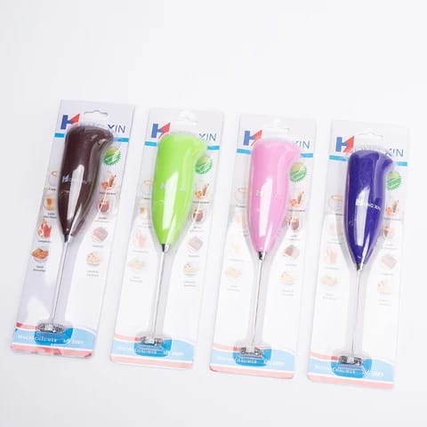 NW000418 Mini Electric Egg Beater & Coffee Milk Frother – Battery Operated (Random Color)