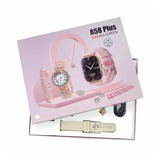 A58 Plus 6-in-1 Smartwatch for Women – Perfect Gift
