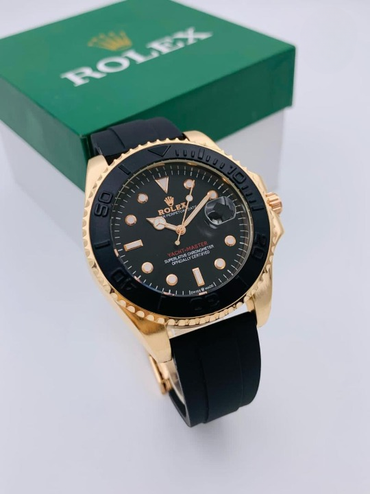 Rolex Stylish Watch For Men Adjustable Rubber Strap | Heavy Master Lock