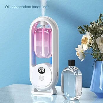 Wall-Mounted Essential Oil Diffuser – Rechargeable with Timer & Display