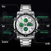 Skemie 1389 Men’s Digital Analog Chronograph Watch – Waterproof Stainless Steel