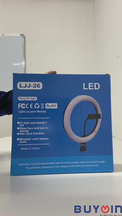 26cm Ring Light With Mobile Holder With 7Feet Tripod Stand in Three Different Mode Light